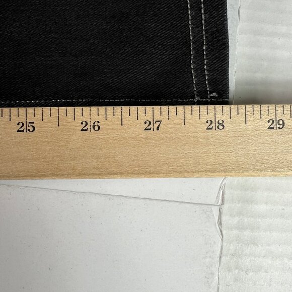 Halara Flex Jeans Women's 27x28* High Rise Wide Leg Black Stretch Denim No Tag - Picture 12 of 16